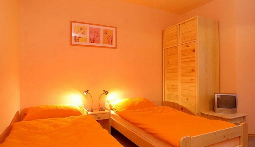 Penzion Sluneční dům Český Krumlov - Oranžový pokoj